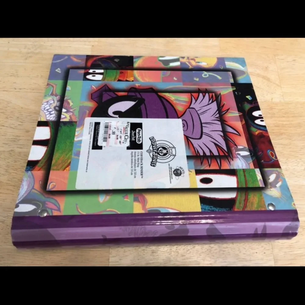 Vintage 90’s Marvin the Martian Looney Tunes Clueless Binder